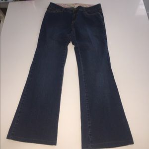 Lilly pulitzer argyle pocket blue flare jeans 8